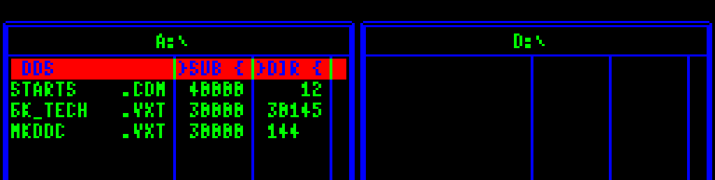Установка режима оцветления шрифта на БК0010(-01)